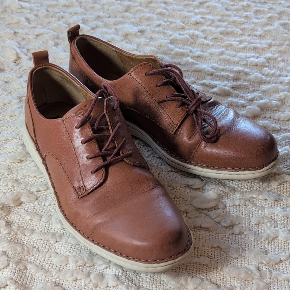 Born Leather Lace Up Hybrid Soft Sole Dress Shoe Men's 10.5 Todd Used Business